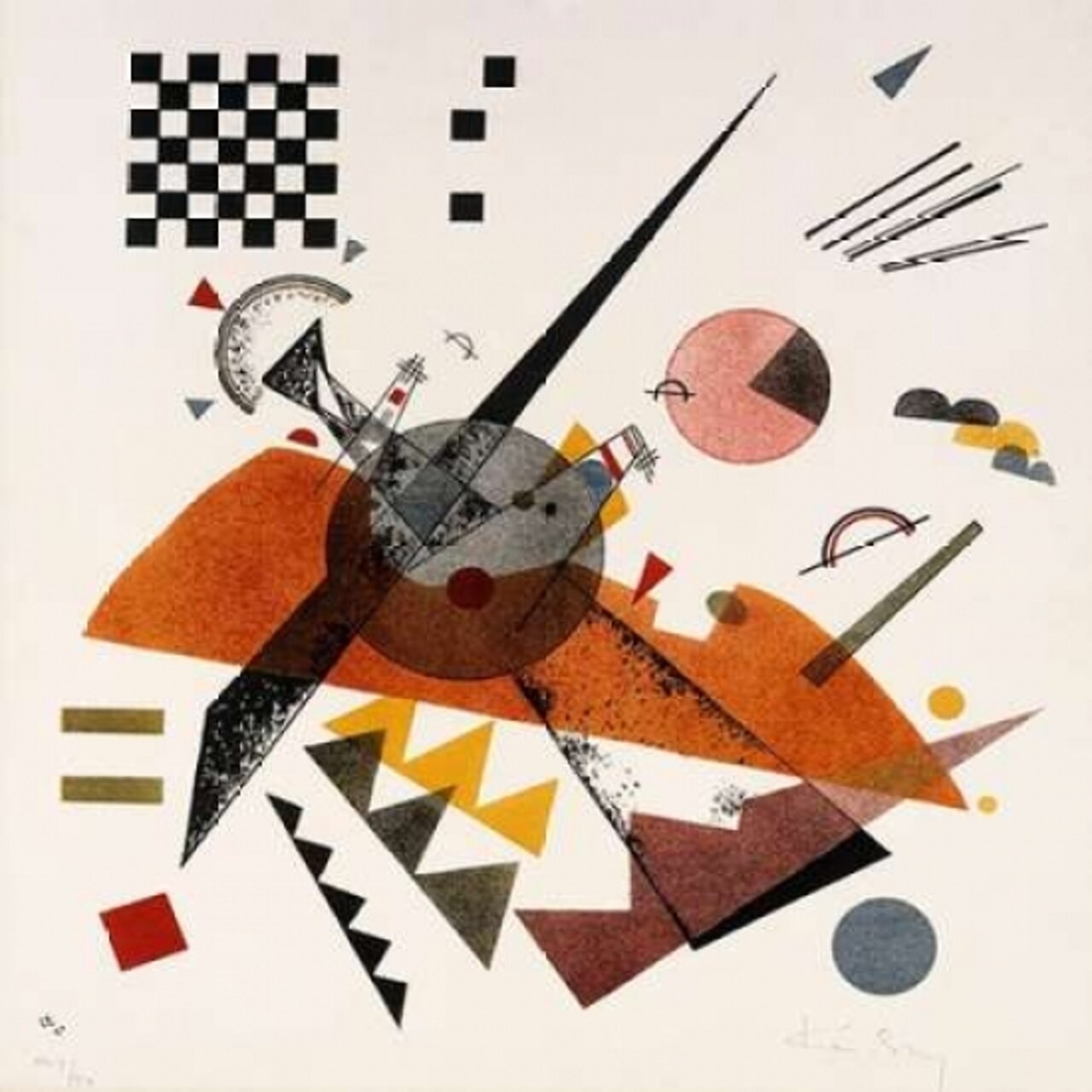 Orange Poster Print by Wassily Kandinsky - Item # VARPDX1WK2625